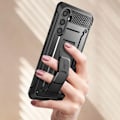 Miniatyrbillede 4 af 6: Full Body Case til Samsung Galaxy S23 FE Stødsikker med Kickstand Supcase Sort Svart