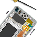 Pikkukuva 3 / 3: Virta- ja äänenvoimakkuuspainike Samsung Galaxy S10:lle ja S10 Plus:lle Vaaleanvihreä Grön