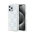 Miniatyrbild 1 av 6: DKNY Liquid Glitter Multilogo - Fodral för iPhone 15 Pro Max (Vit)