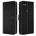 Miniatyrbillede 2 af 5: Etui til Google Pixel 3a Klap Tegnebog og Video Støtte Sort Svart