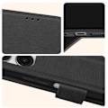 Miniatyrbild 4 av 5: Fodral till Xiaomi Redmi 12 - AVIZAR - Chesterfield - Stativfunktion - Svart Svart
