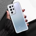 Pikkukuva 4 / 4: Kuori - Samsung - Galaxy S21 Ultra - Kova - Iskunkestävä - Ultra-läpinäkyvä Transparent