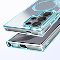 Miniatyrbillede 2 af 6: Coque MagSafe til Samsung Galaxy S24 Ultra Bagside Glas Farve Blå Blå