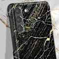 Miniatyrbillede 4 af 5: Taske til Samsung S21 Plus Marbled Luxury Ultra tynd Port Laurent Marble iDeal of Sweden Sort / Guld