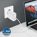 Miniatyrbillede 3 af 4: Vægoplader - LINQ - AP-45 - 45W - MagSafe - Kompakt hurtig opladning Vit