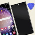 Miniatyrbillede 4 af 4: Komplet enhed til Samsung Galaxy S23 Ultra OLED-skærm og berøringsglas sort Svart