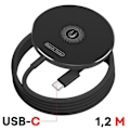 Pikkukuva 4 / 4: Langaton laturi - XO - 15W - Qi-yhteensopiva - Nopea lataus - USB-C Svart