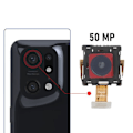 Miniatyrbillede 3 af 4: Bagkamera - AVIZAR - Oppo Find X5 Pro - 50MP - Sort - 100% kompatibel Svart