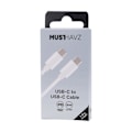 Miniatyrbillede 4 af 4: USB-C til USB-C PD 3.0 60W Opladning og Synkronisering 1m Grab 'N Go Hvid Vit