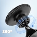 Miniatyrbild 4 av 5: Stöd för magnetisk telefon för Tesla Model 3 / Y, roterande LinQ svart Svart