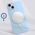 Miniatyrbild 4 av 5: Fodral till iPhone 15 MagSafe Anti-fall Matte Force Fodral Blekblå Blå