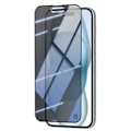 Miniatyrbild 2 av 5: Skärmskydd - FORCE GLASS - iPhone 15 Plus - Okrossbar - Flexibel - Antispion Svart