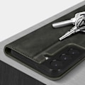 Miniatyrbillede 3 af 5: Samsung Galaxy S22 Plus Folio-etui - AVIZAR - Grå - Kortholder i imiteret ruskind - Stiv - Flap grå