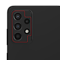 Miniatyrbillede 3 af 4: Bagkamera Linse til Samsung Galaxy A52 og A52s med Sort Ramme Svart