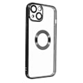 Pikkukuva 2 / 5: iPhone 13 kuori - ILMOITA - Jousto - Kirkas - Musta kromi - Optimaalinen suoja Transparent, svart krom