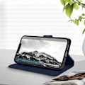 Miniatyrbillede 3 af 5: iPhone 14 cover - AVIZAR - Wallet Flip Video Support funktion - Midnight Blue Nattblått