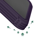 Miniatyrbillede 4 af 6: MagSafe Cover til Samsung Galaxy S23 FE Vandtæt Anti-Shock Redpepper Mørk Lilla Transparent