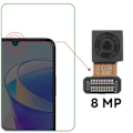 Pikkukuva 3 / 4: Etukamera Honor X7a:lle 8MP Selfie Sensor Black Svart