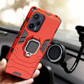 Pikkukuva 4 / 4: Xiaomi Poco F5 Ring Case Punainen sormuskotelo