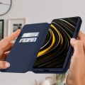 Miniatyrbillede 3 af 4: AVIZAR Cover til Xiaomi Poco M3 - Folio Wallet Case Stander Funktion Blå blå