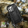 Miniatyrbillede 4 af 5: Full Body Case til Samsung S23 Stødsikker og vandtæt Kickstand Camera Cover Sort
