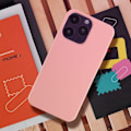 Pikkukuva 4 / 5: iPhone 14 Pro Max -kotelo Puolijäykkä Ohut Kevyt Pehmeä Sisäpuoli Moxie vaaleanpunainen Ljusrosa