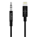 Miniatyrbillede 1 af 5: Lydkabel - BELKIN - RockStar - MFi - Sort - 90cm