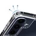 Miniatyrbild 3 av 5: Skydd för Samsung Galaxy A16 i silikon med stötskydd och transparent flätad snodd Transparent
