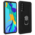 Miniatyrbillede 1 af 4: Bagcover - Huawei - P30 - Bi-materiale - Indbygget videostativ - Sort Svart