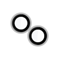 Miniatyrbillede 1 af 4: Bagkameraobjektiv til iPhone 13 / 13 Mini 100 % kompatibel hvid