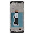 Miniatyrbillede 2 af 4: Original Motorola E22 / E22i LCD-skærm + berøringsglas (med ramme) Motorola lysegrå Grå