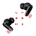 Pikkukuva 4 / 5: Bluetooth 5.3 TWS-kuulokkeet Musiikki ja Puhelut 230mAh USB-C Swissten Musta