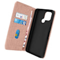 Miniatyrbillede 1 af 5: Etui til Xiaomi Redmi A1 2022 Wallet Flip og videoholder i rosa guld rosa guld