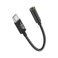 Pikkukuva 1 / 4: USB-C - 3,5 mm:n naarasliitin Audiosovitin LinQ Laadukas ääni Musta