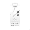 Miniatyrbillede 5 af 5: USB-C-kabel - BigBen - 1,2 m - 3A - Power Delivery 60W - Vævet Hvid