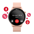 Miniatyrbillede 3 af 5: Montre Connectée Bluetooth Vandtæt IP67 Maxlife Lyserød Puderet Rosa
