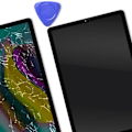 Miniatyrbild 4 av 4: Komplett enhet för Samsung Galaxy Tab S5e LCD + Pekskärm + Svart Samsung-chassi Svart