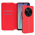Pikkukuva 1 / 5: Kotelo Xiaomi Redmi 14C Flip Card Holder ja Video Support Red Röd