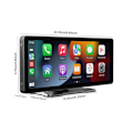 Miniatyrbillede 2 af 6: 10,26" Trådløs HD Touch CarPlay Skærm med GPS / Android Auto / MP5 Afspiller Sort