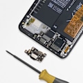 Miniatyrbillede 4 af 4: Opladningsstik til Xiaomi Mi 11i med mikrofon sort Svart