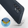 Miniatyrbillede 3 af 5: Beskyttelsesskal AVIZAR til Samsung Galaxy A73 5G - Semi-hård Soft-touch - Mørkeblå Midnattsblå
