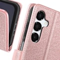 Pikkukuva 3 / 5: Suojakuori Samsung Galaxy A16 Flip -lompakolle ja videotelineen samppanjavaaleanpunaiselle Rosa