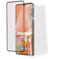 Miniatyrbillede 2 af 3: Cover og beskyttelsesfilm - Samsung - Galaxy A72 - Fleksibel - 9H hærdet glas - Sort Svart