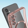 Miniatyrbild 3 av 6: MagSafe Fodral för Samsung S24 Plus i Chrome Contour Silikon Rosa Champagne Rosa