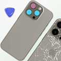 Pikkukuva 4 / 4: iPhone 16 Pro - Vaihtoa etupuolelle Harmaa taustalasi Grå