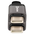 Pikkukuva 2 / 5: USB-C / USB-C Magneettikaapeli, Kompakti 9.7cm Avaimenperä Swissten Harmaa Grå