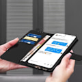 Miniatyrbillede 4 af 4: Etui til Samsung Galaxy S21 - AVIZAR - Pungbeskyttelse - Videosupport - Sort Svart