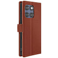 Pikkukuva 1 / 5: Motorola Edge 60 Fusion - Magneettisuljettava Brown Nahan Lompakkotasku kastanj