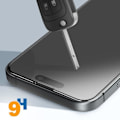 Miniatyrbillede 4 af 6: Hærdet glas til iPhone 16 Plus 9H Hårdhed Anti-glare fuld lim gennemsigtig Transparent