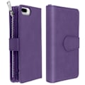 Miniatyrbillede 3 af 4: Étui Portefeuille - AVIZAR - iPhone 6/6S/7/8 Plus - Violette - Hård Skal - Dobbelt Klap lila